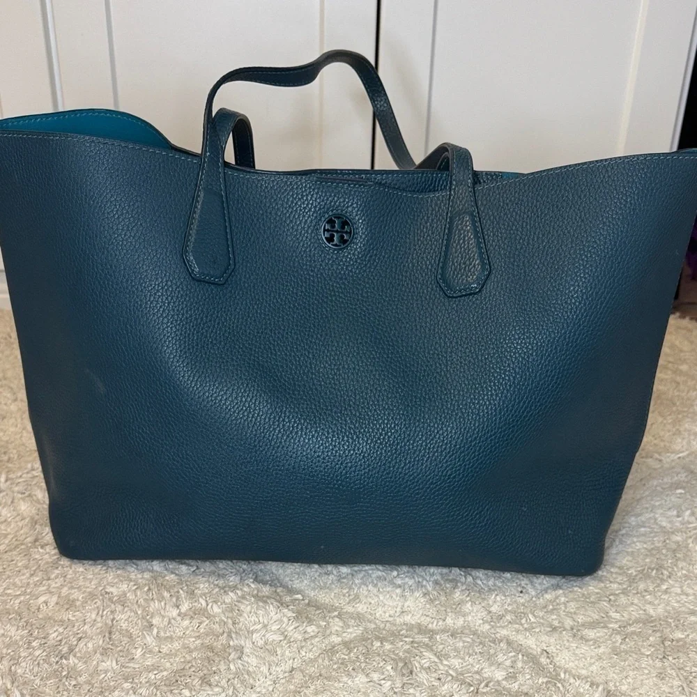 Tory Burch McGraw Tote Blue Yonder